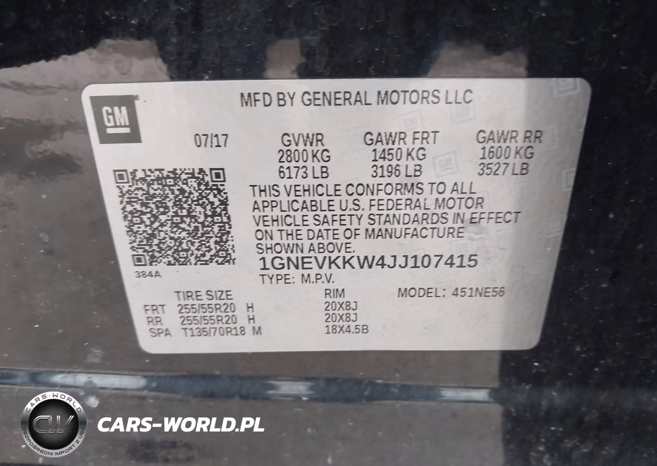 2018 Chevrolet Traverse High Country VIN:1GNEVKKW4JJ107415 - 9