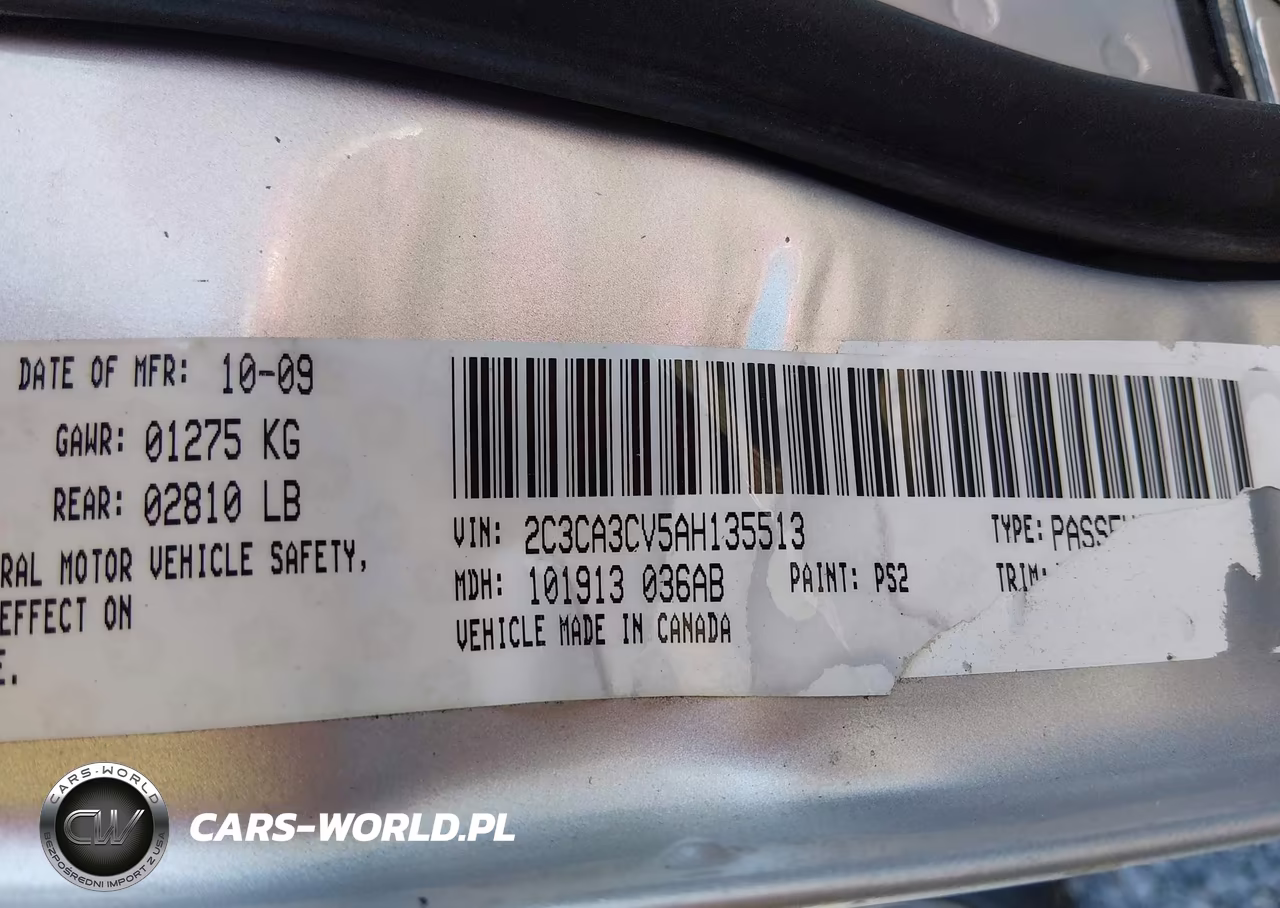2010 Chrysler 300 Limited VIN:2C3CA3CV5AH135513 - 9