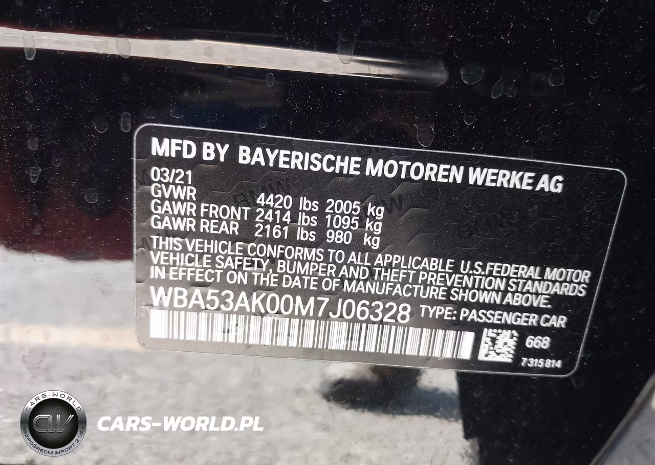 2021 BMW 228I Gran Coupe Sdrive VIN:WBA53AK00M7J06328 - 9