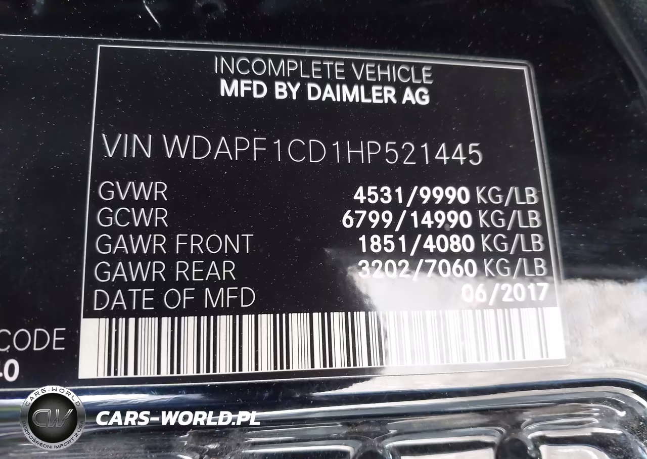 2017 Mercedes-Benz Sprinter 3500 High Roof V6 VIN:WDAPF1CD1HP521445 - 9