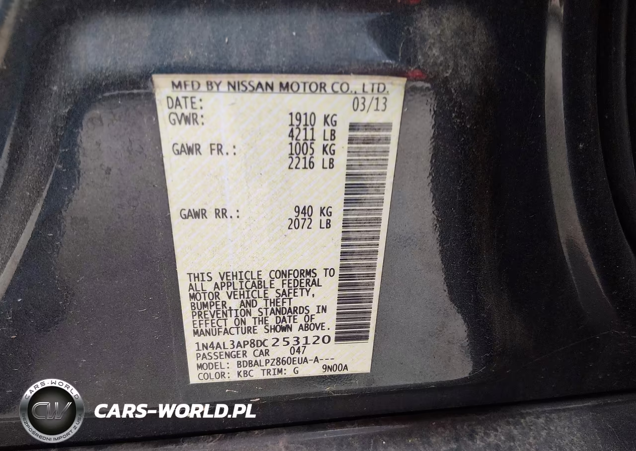 2013 Nissan Altima 2.5 VIN:1N4AL3AP8DC253120 - 9