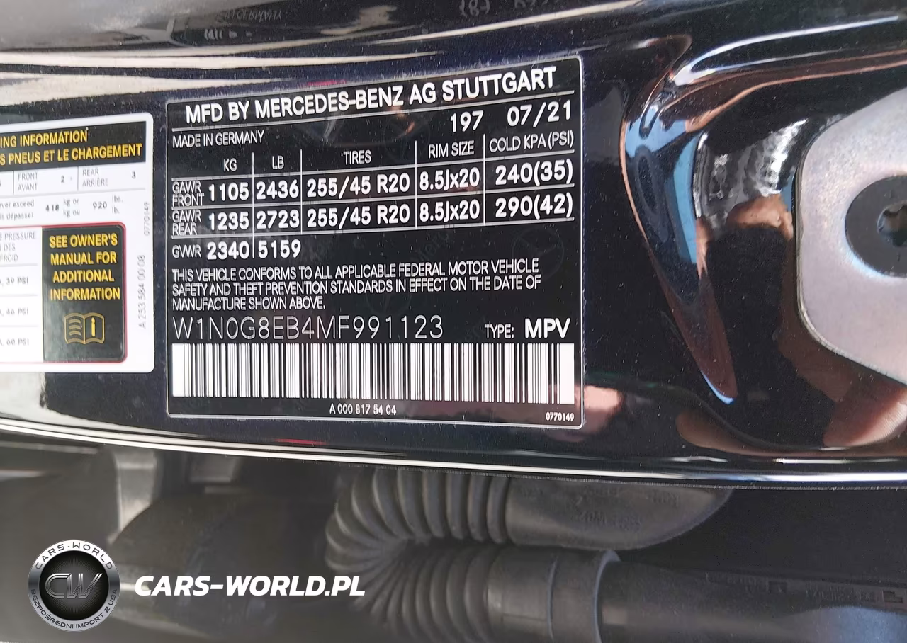 2021 Mercedes-Benz Glc 300 4Matic Suv VIN:W1N0G8EB4MF991123 - 9
