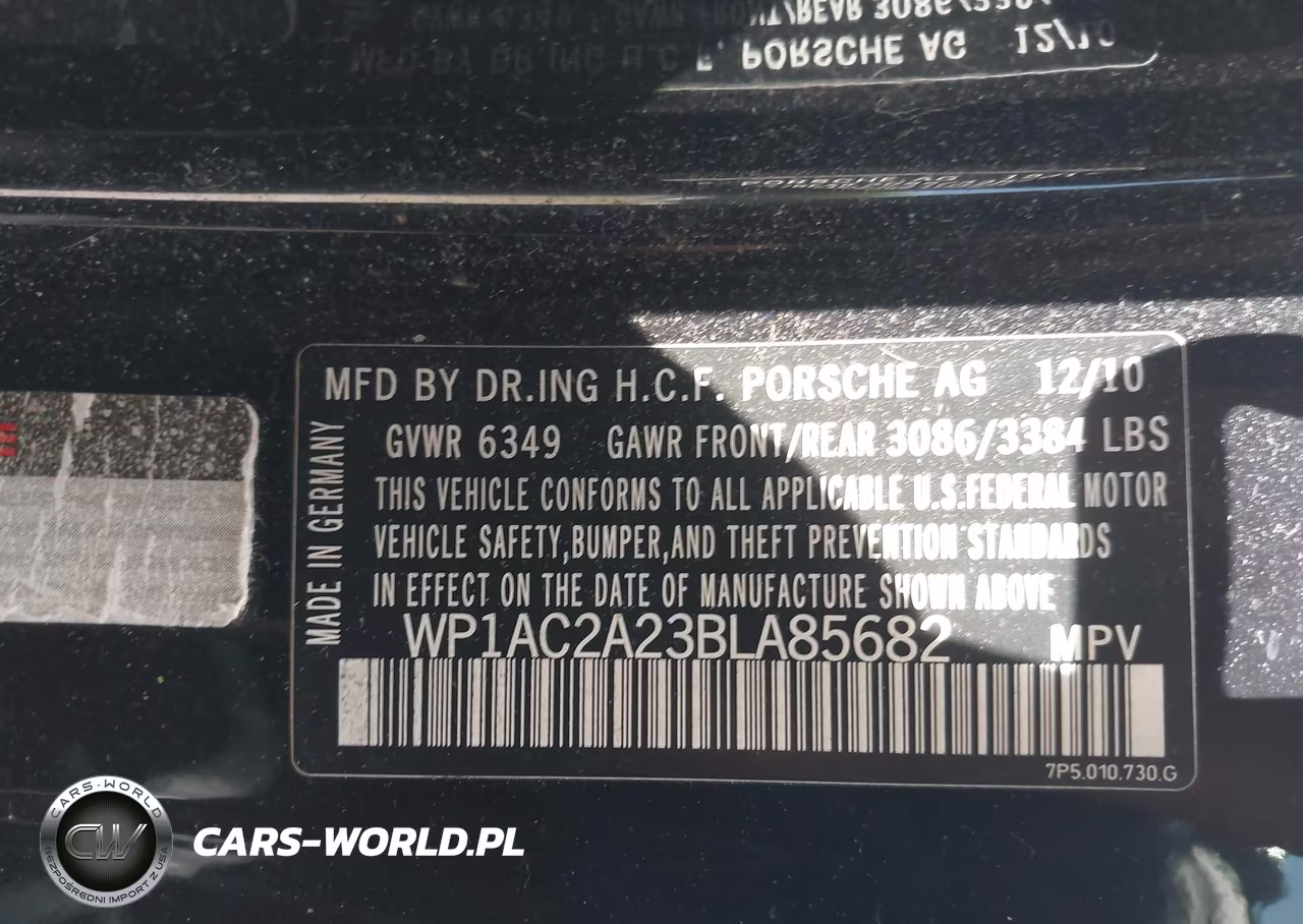 2011 Porsche Cayenne VIN:WP1AC2A23BLA85682 - 9
