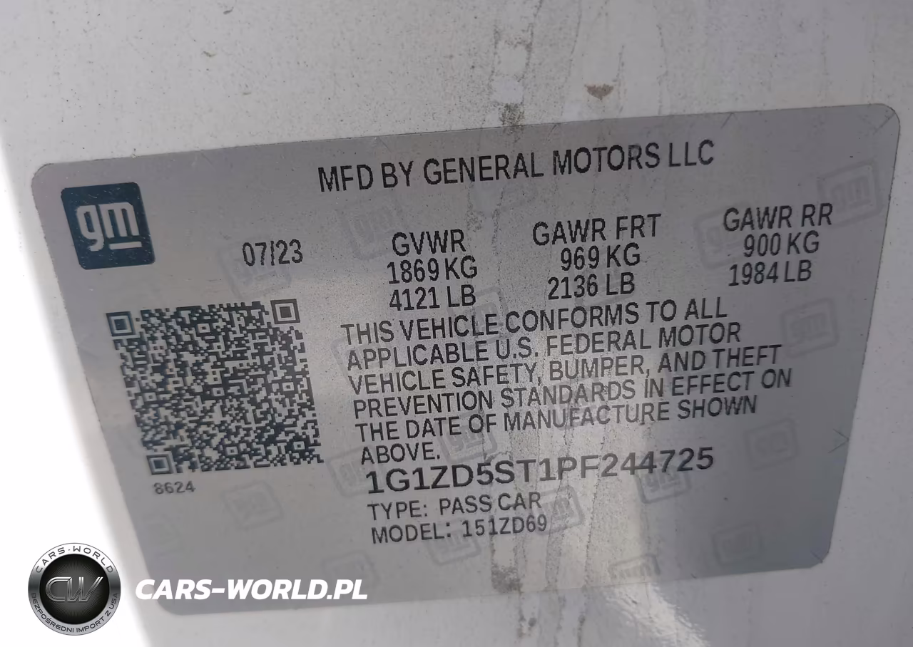 2023 Chevrolet Malibu Fwd 1Lt VIN:1G1ZD5ST1PF244725 - 9
