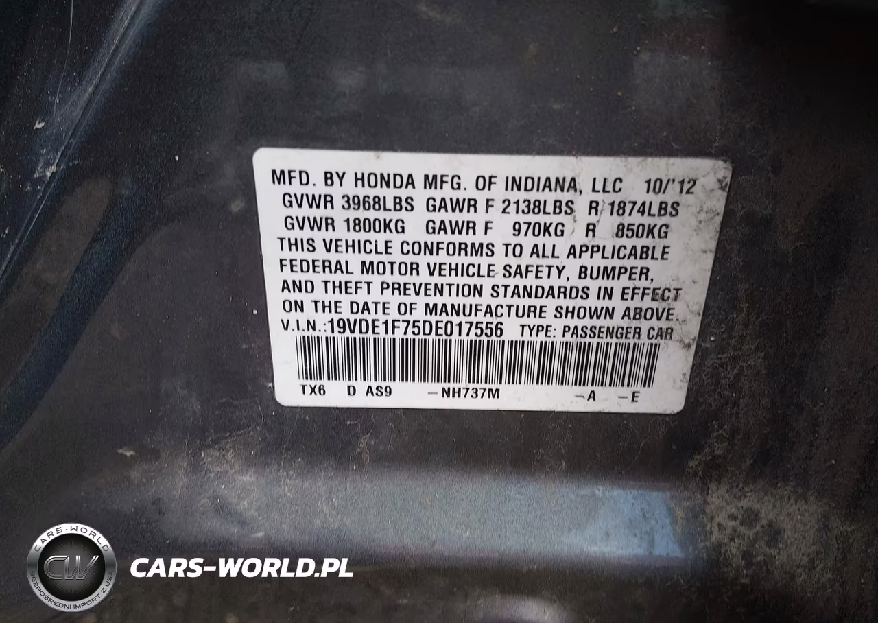 2013 Acura Ilx 2.0L VIN:19VDE1F75DE017556 - 9