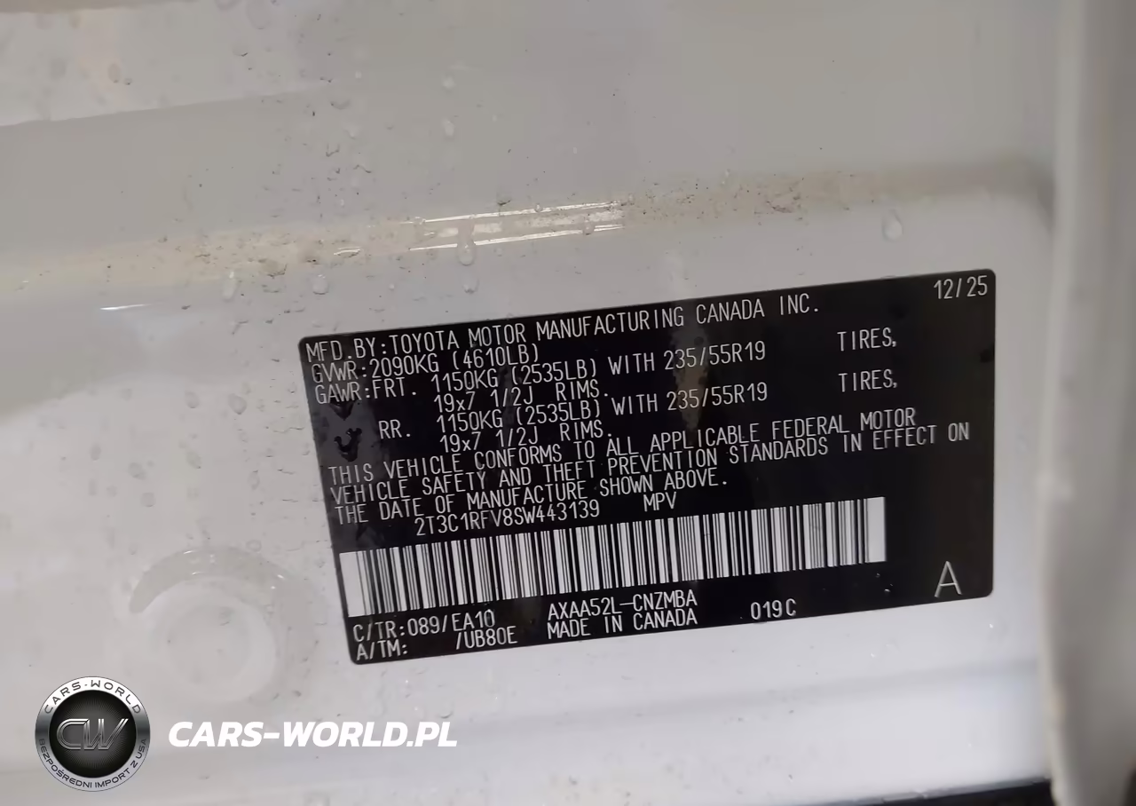 2025 Toyota Rav4 Xle Premium VIN:2T3C1RFV8SW443139 - 9