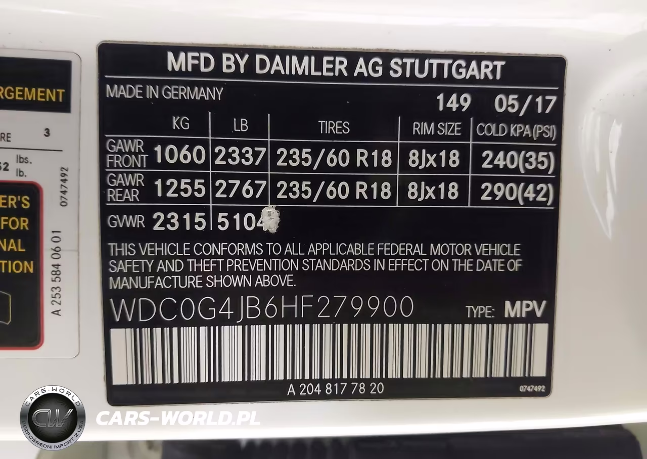 2017 Mercedes-Benz Glc 300 VIN:WDC0G4JB6HF279900 - 9