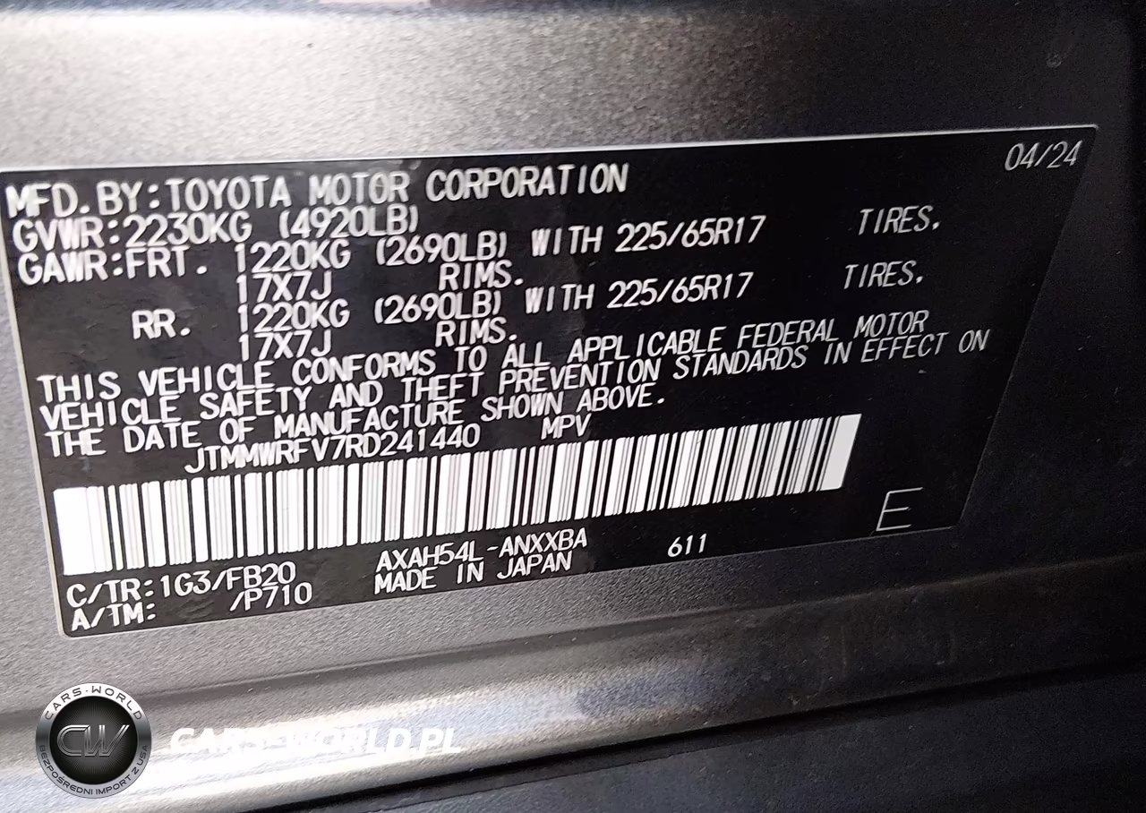 2024 Toyota Rav4 Hybrid Le VIN:JTMMWRFV7RD241440 - 9