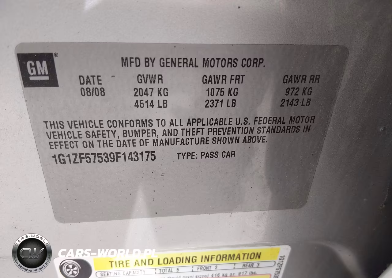 2009 Chevrolet Malibu Hybrid VIN:1G1ZF57539F143175 - 9