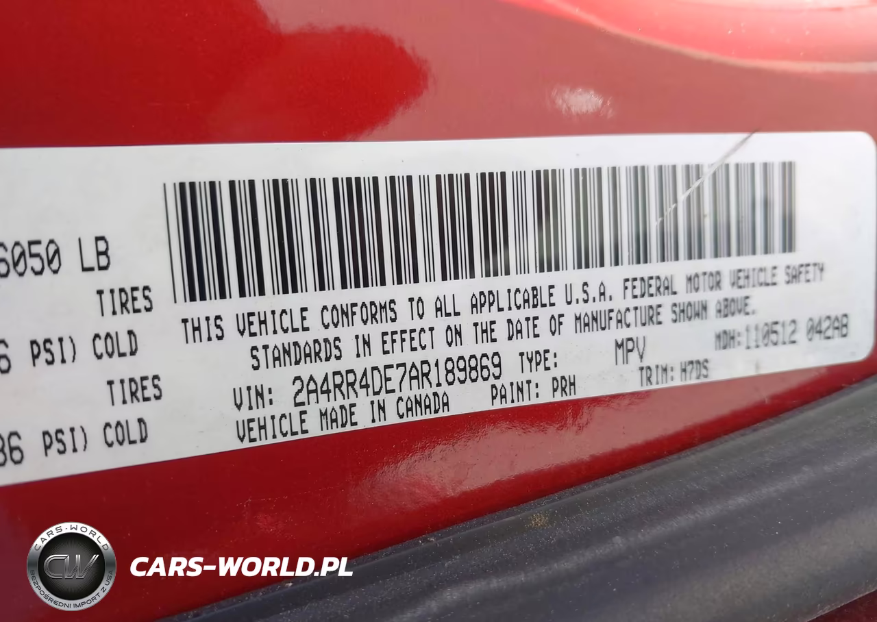 2010 Chrysler Town & Country Lx VIN:2A4RR4DE7AR189869 - 9