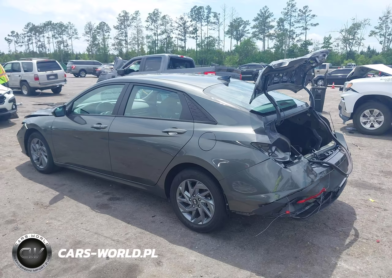 2024 Hyundai Elantra Hybrid Blue VIN:KMHLM4DJ0RU113654 - 3