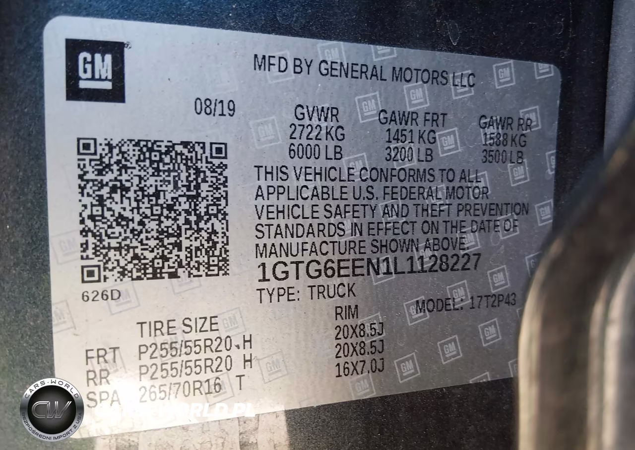 2020 GMC Canyon 4Wd Denali VIN:1GTG6EEN1L1128227 - 9