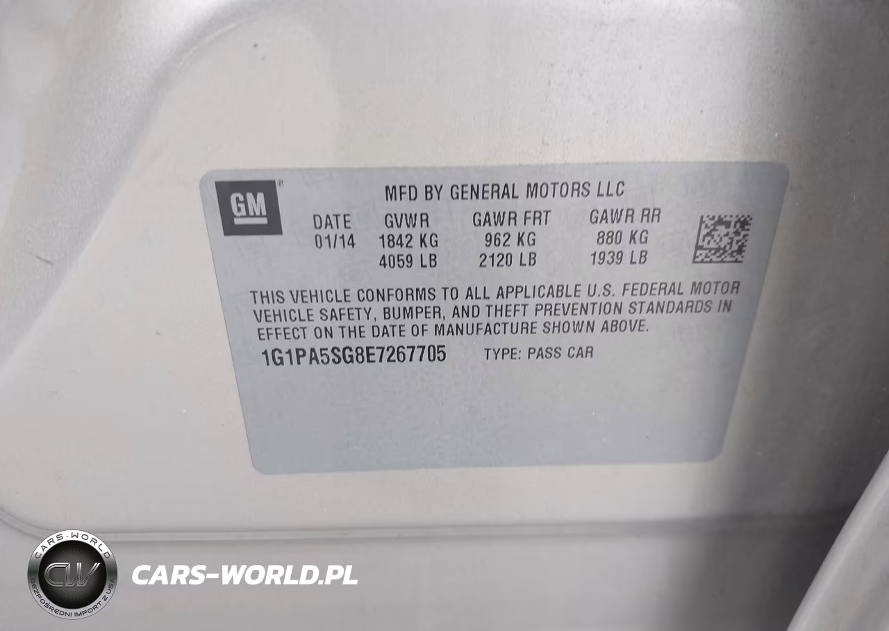 2014 Chevrolet Cruze Ls Auto VIN:1G1PA5SG8E7267705 - 9