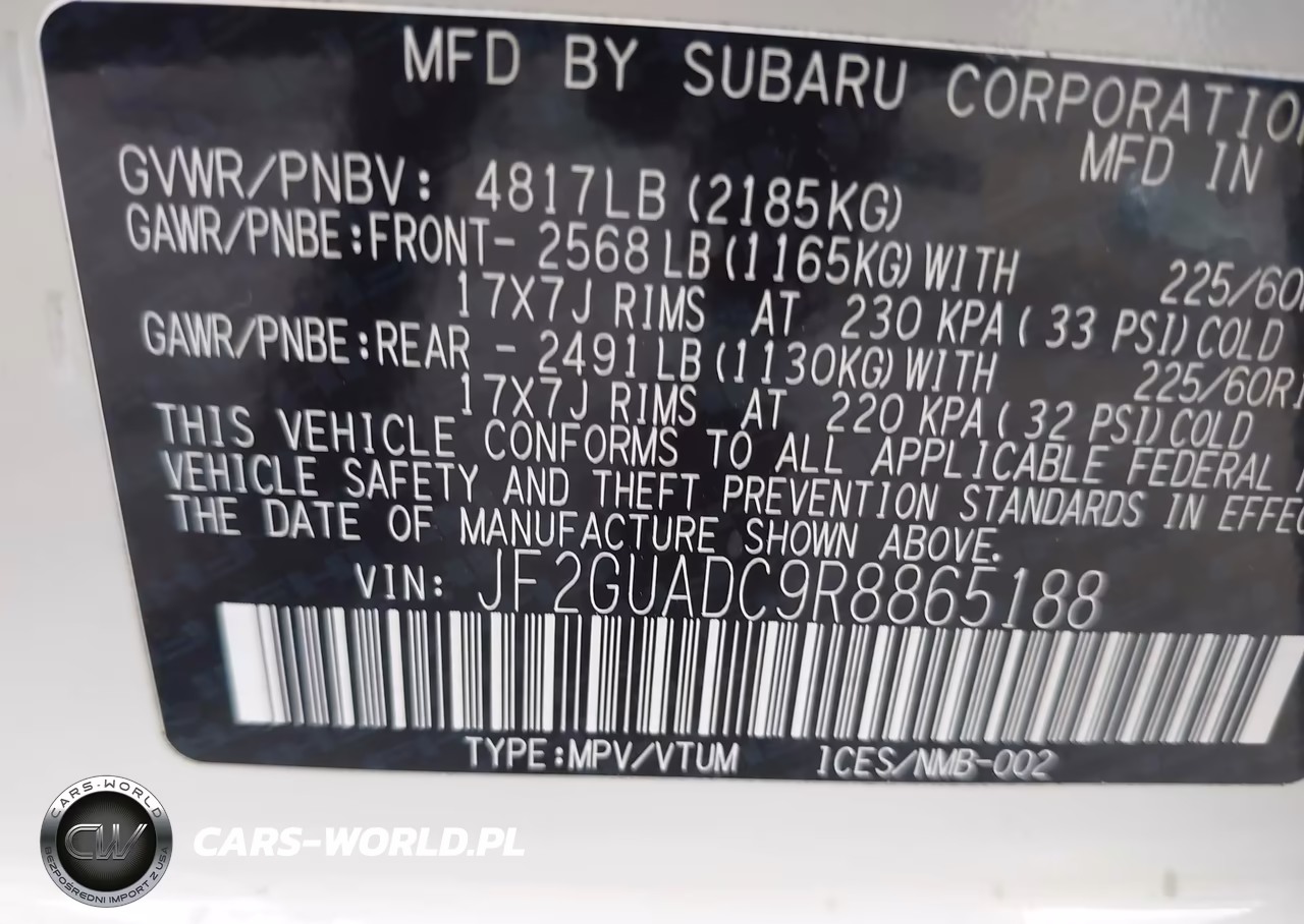 2024 Subaru Crosstrek Premium VIN:JF2GUADC9R8865188 - 9