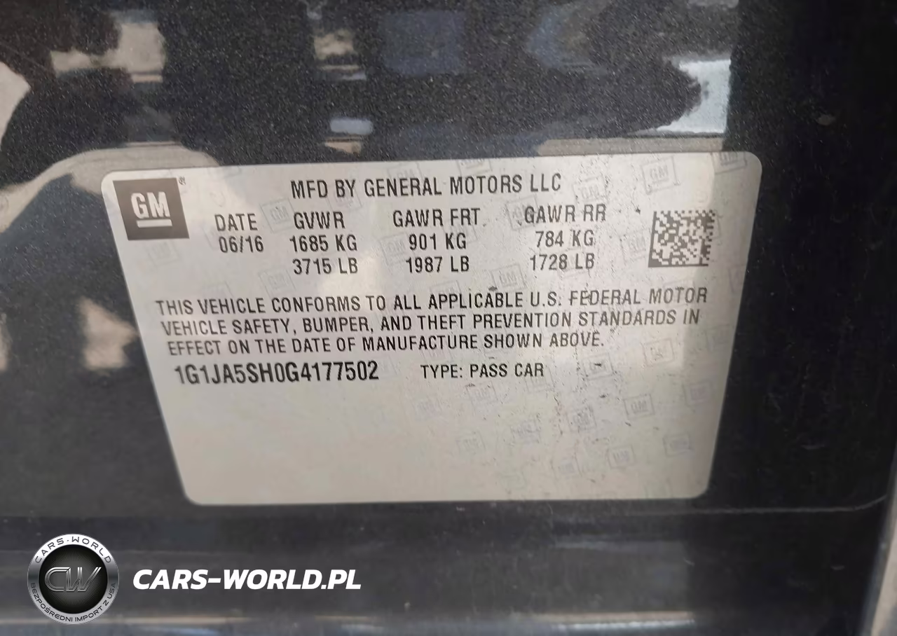 2016 Chevrolet Sonic Ls Auto VIN:1G1JA5SH0G4177502 - 9