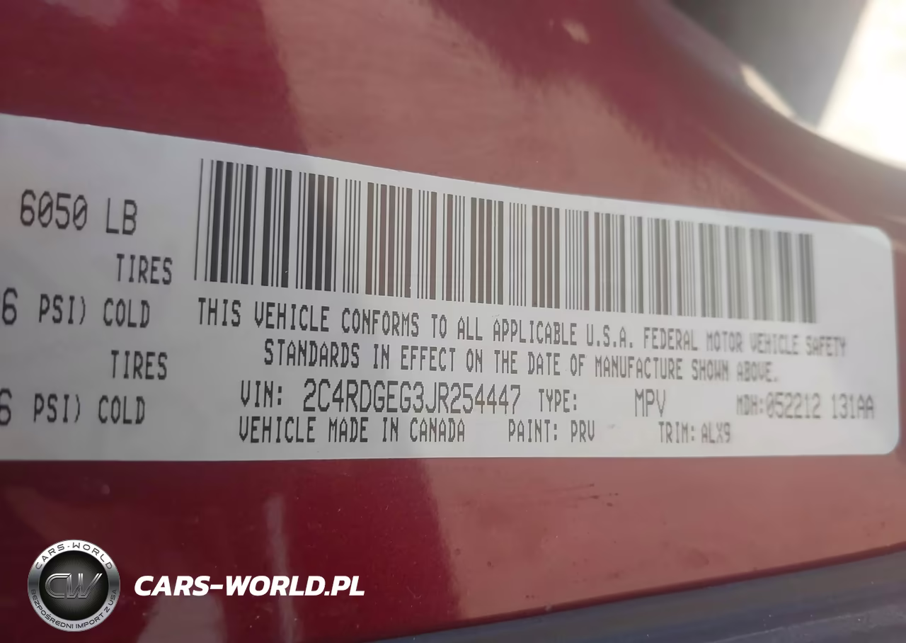 2018 Dodge Grand Caravan Gt VIN:2C4RDGEG3JR254447 - 9