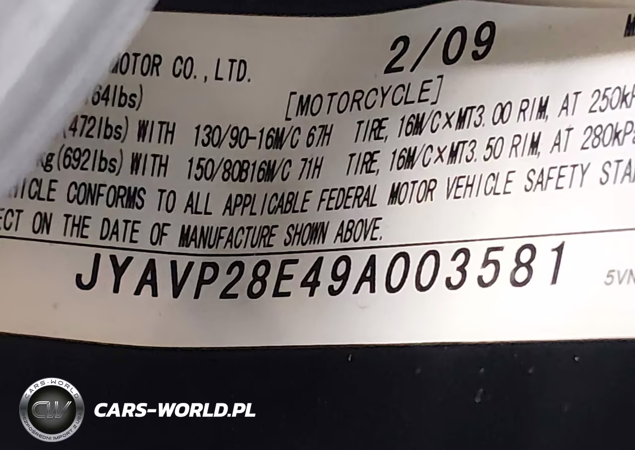 2009 Yamaha Xv1700 A VIN:JYAVP28E49A003581 - 10