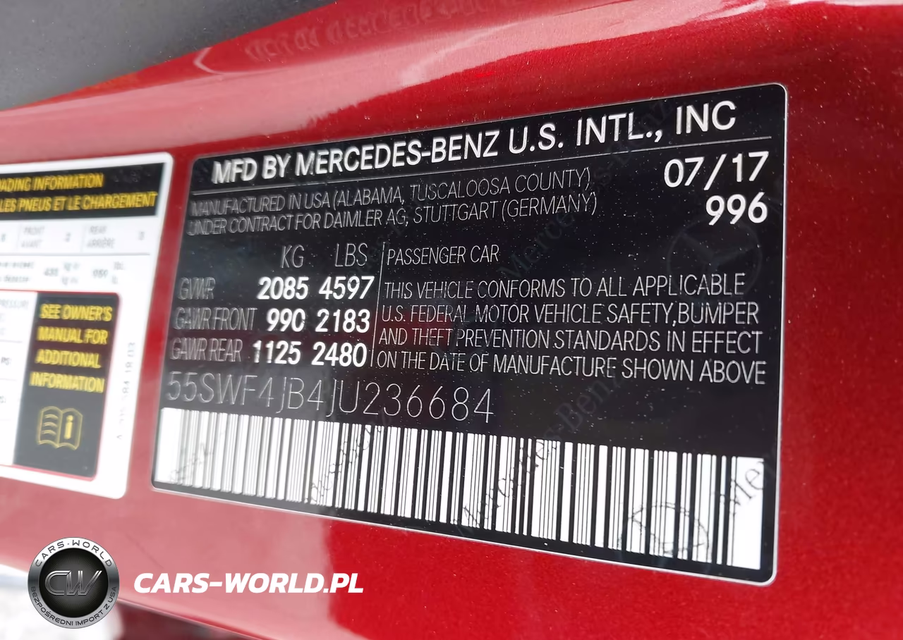 2018 Mercedes-Benz C 300 VIN:55SWF4JB4JU236684 - 9