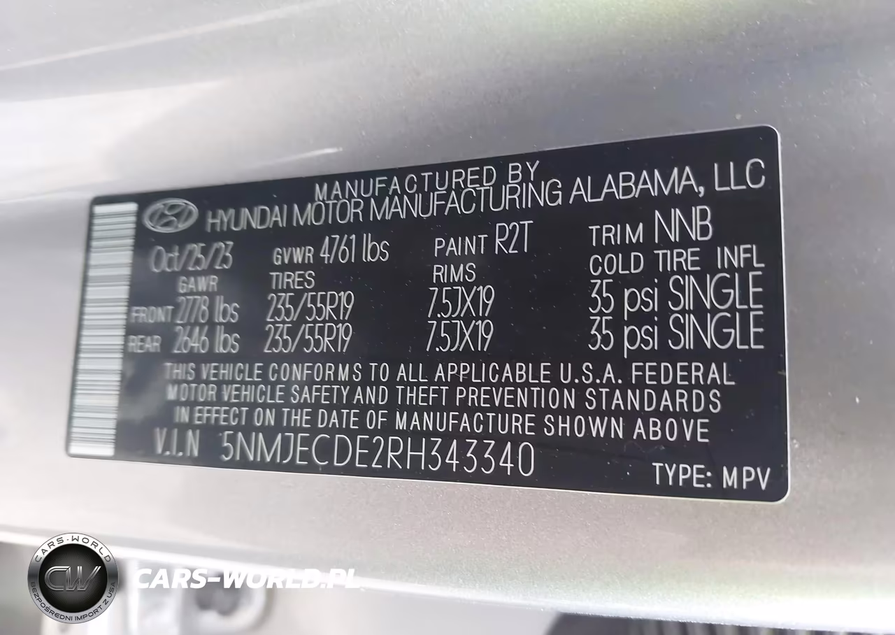 2024 Hyundai Tucson Limited VIN:5NMJECDE2RH343340 - 9