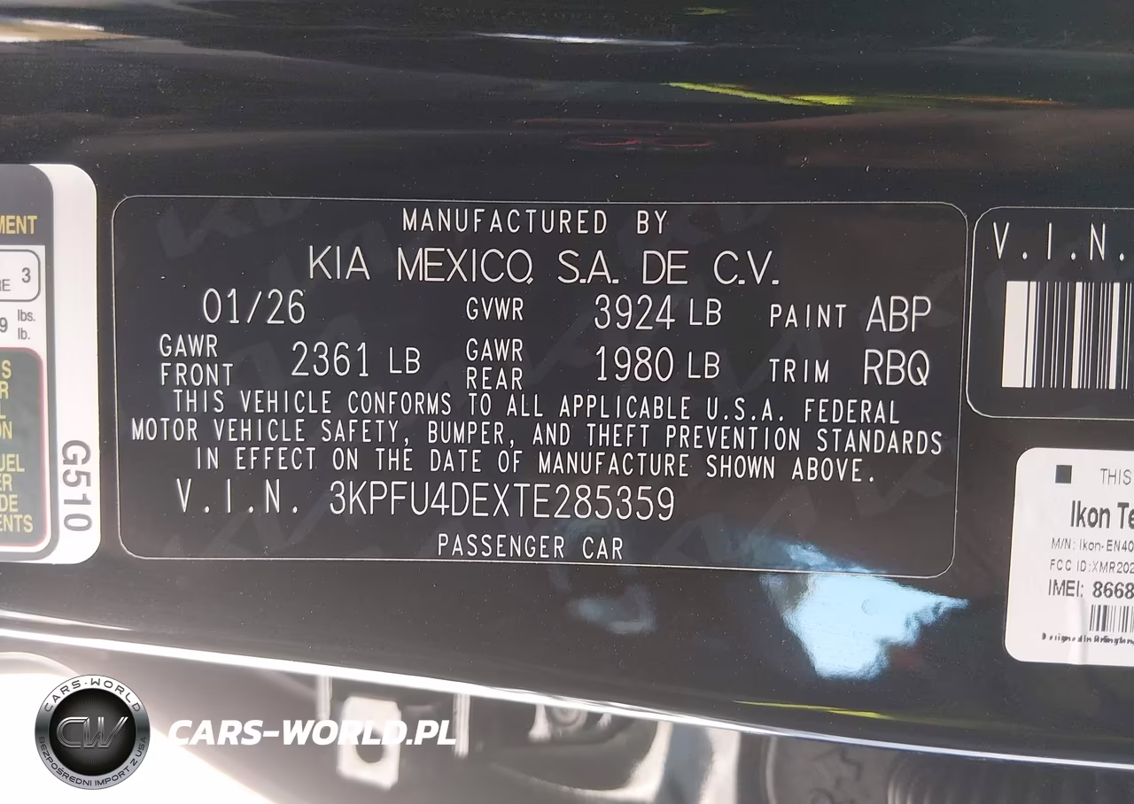 2026 Kia K4 Ex VIN:3KPFU4DEXTE285359 - 9