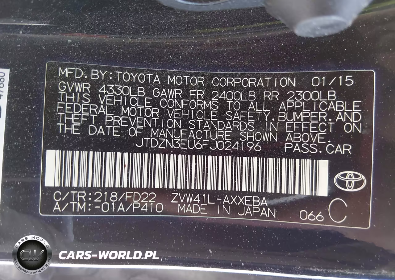 2015 Toyota Prius V Two VIN:JTDZN3EU6FJ024196 - 9