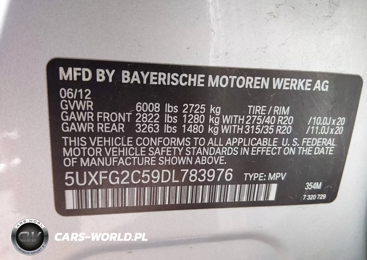 2013 BMW X6 xDrive35I VIN:5UXFG2C59DL783976 - 9