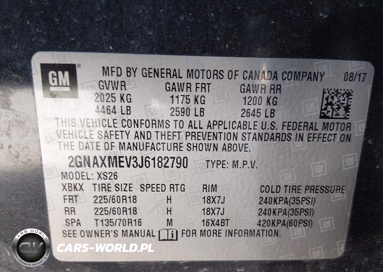 2018 Chevrolet Equinox Premier VIN:2GNAXMEV3J6182790 - 9
