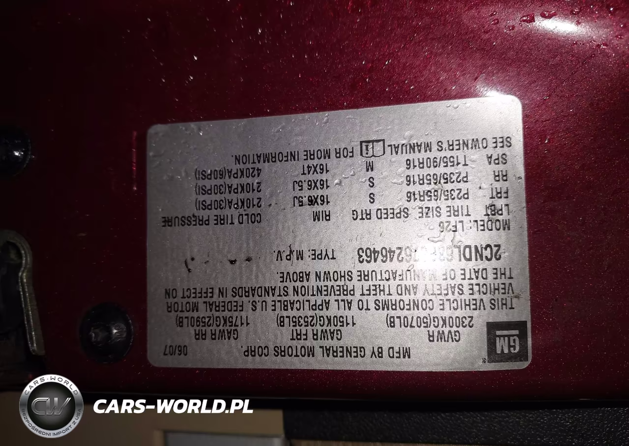 2007 Chevrolet Equinox Lt VIN:2CNDL63F676246463 - 9