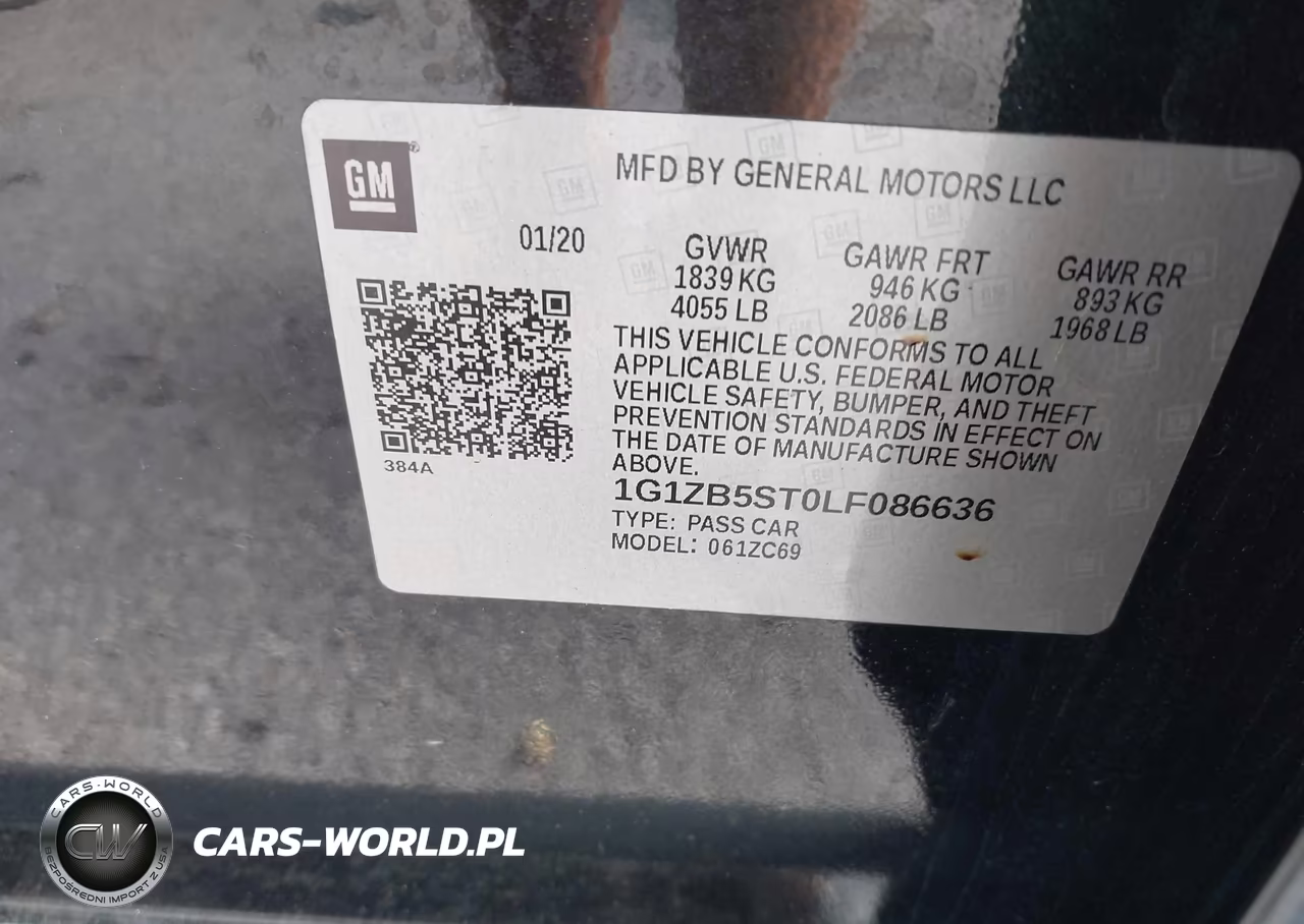 2020 Chevrolet Malibu Fwd Ls VIN:1G1ZB5ST0LF086636 - 9