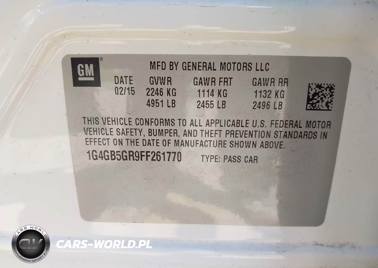 2015 Buick Lacrosse Leather VIN:1G4GB5GR9FF261770 - 9