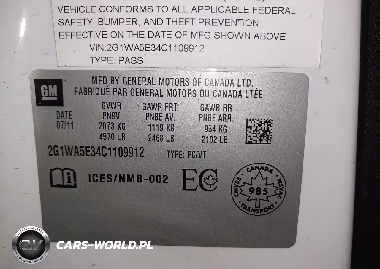 2012 Chevrolet Impala Ls VIN:2G1WA5E34C1109912 - 9