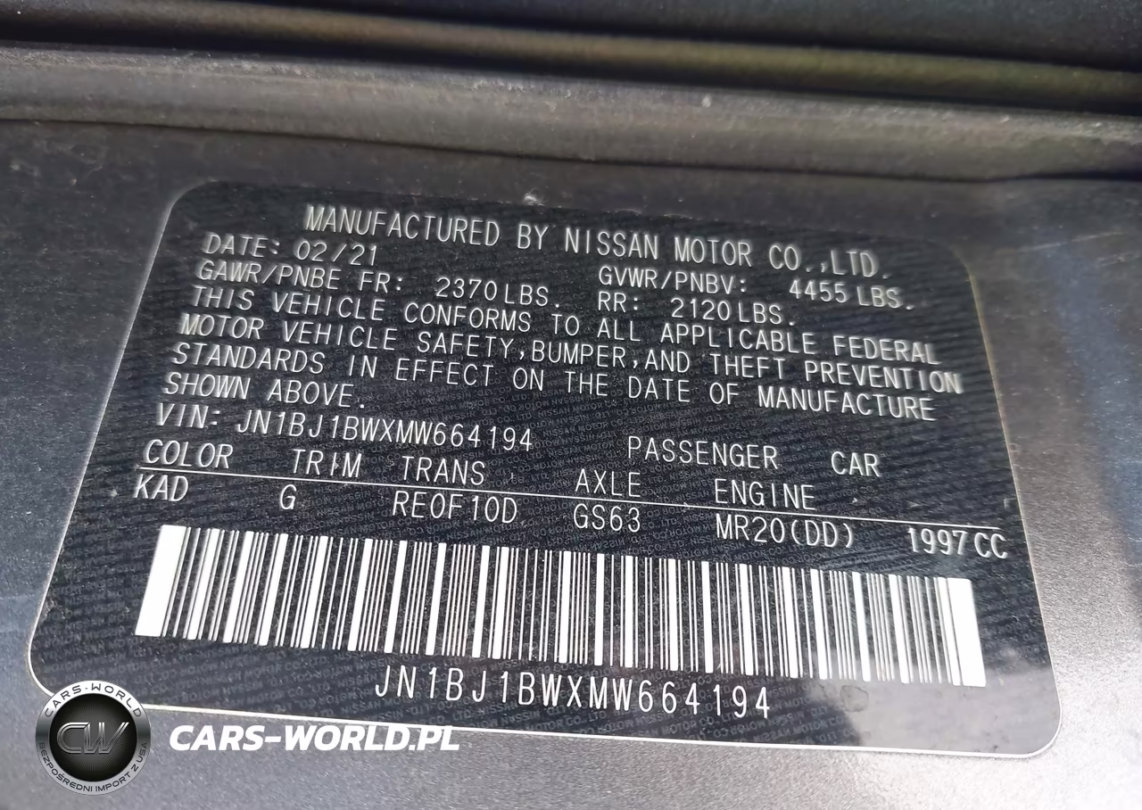 2021 Nissan Rogue Sport Sv Awd Xtronic Cvt VIN:JN1BJ1BWXMW664194 - 9