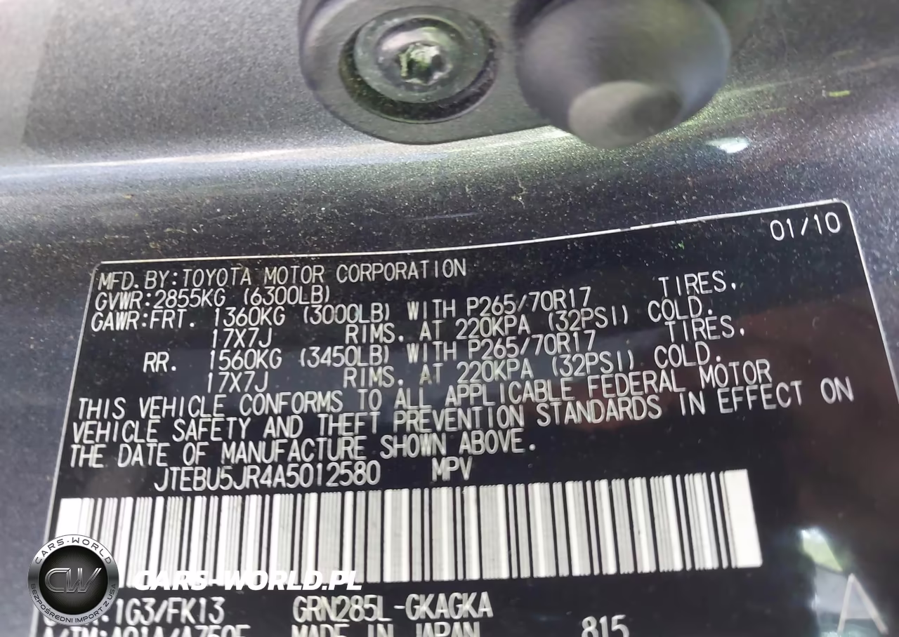 2010 Toyota 4Runner Sr5 V6 VIN:JTEBU5JR4A5012580 - 9