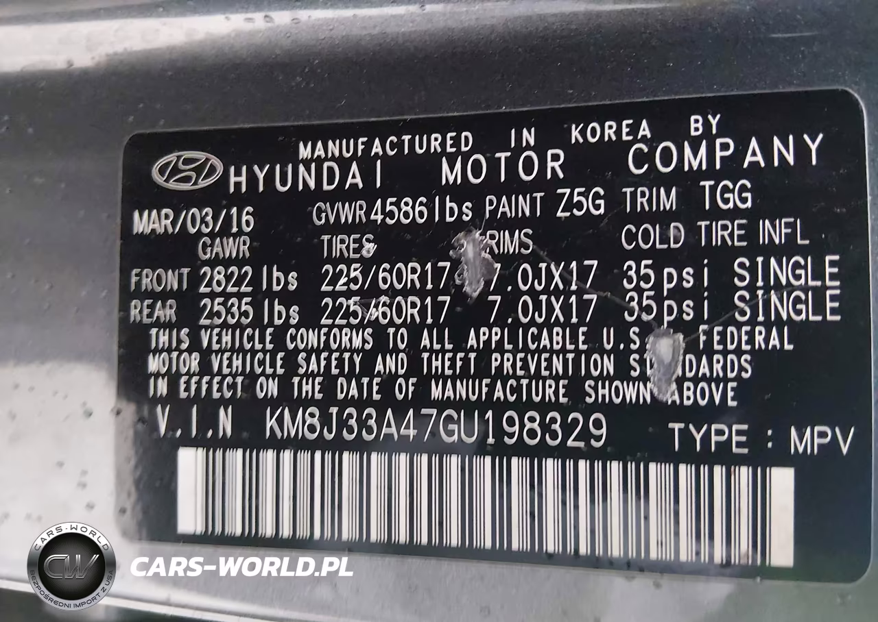 2016 Hyundai Tucson Se VIN:KM8J33A47GU198329 - 9