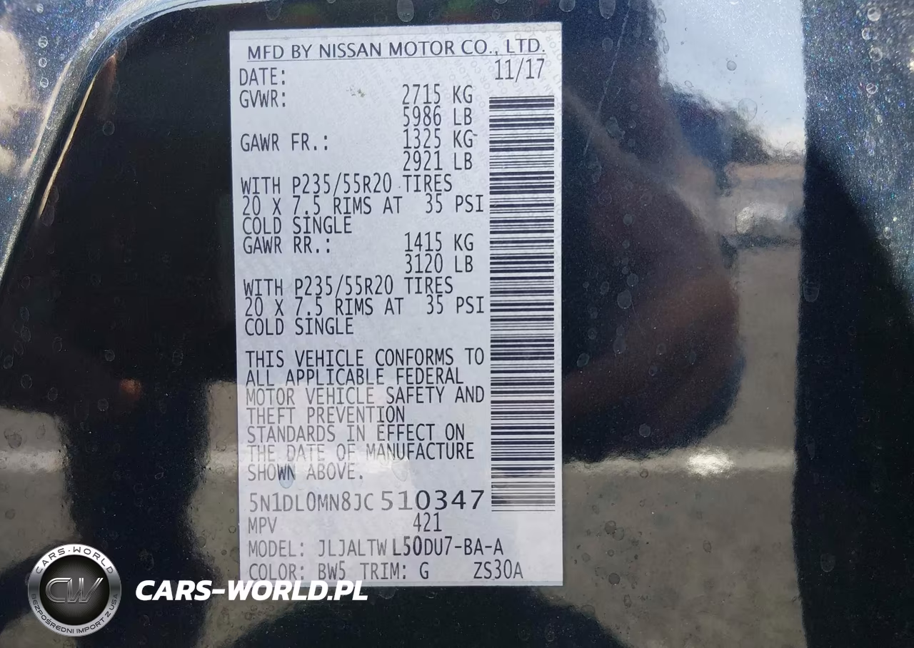 2018 Infiniti Qx60 VIN:5N1DL0MN8JC510347 - 9
