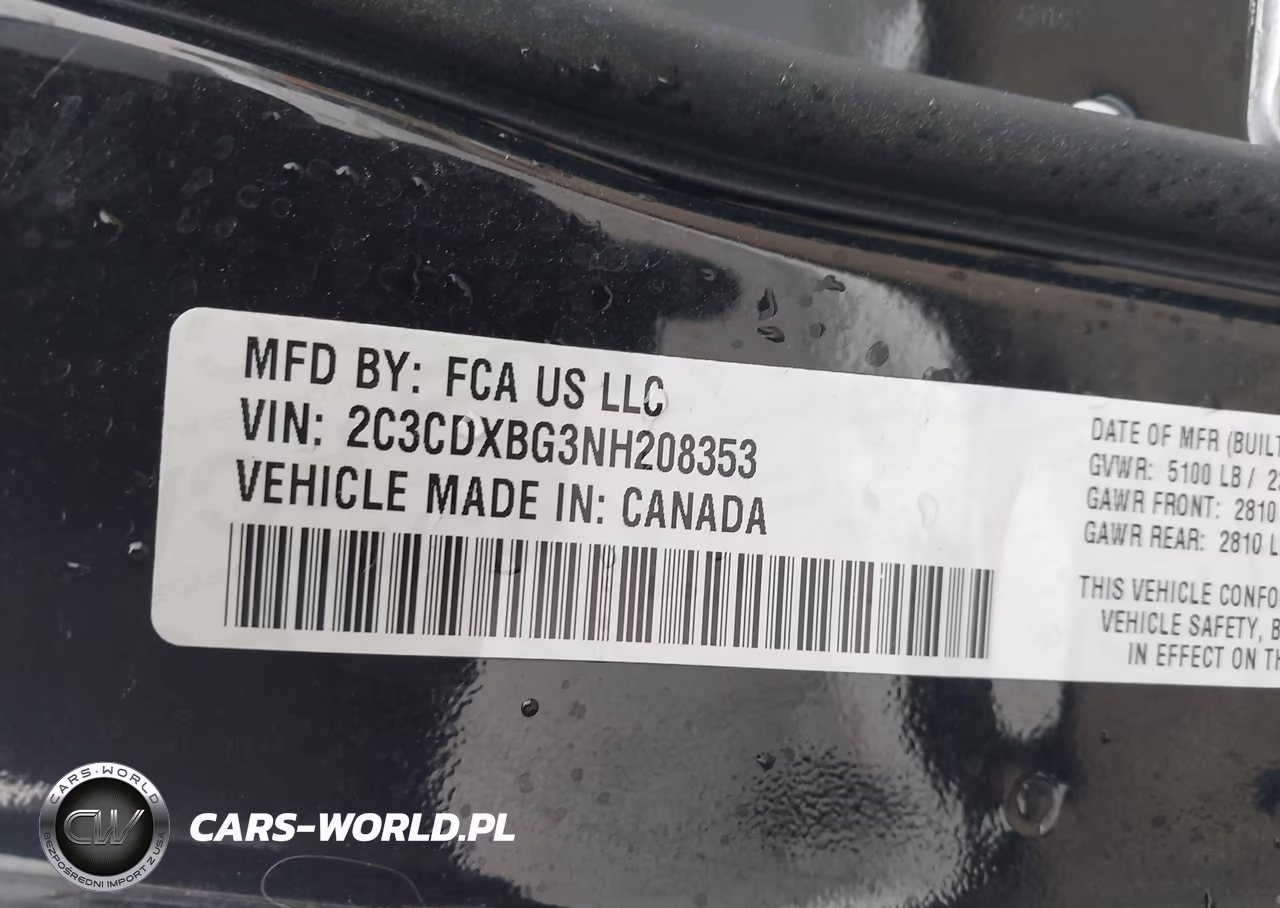 2022 Dodge Charger Sxt Rwd VIN:2C3CDXBG3NH208353 - 9
