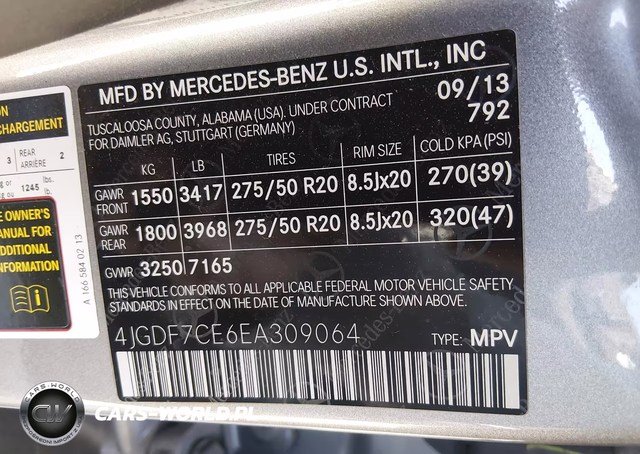 2014 Mercedes-Benz Gl 450 4Matic VIN:4JGDF7CE6EA309064 - 9
