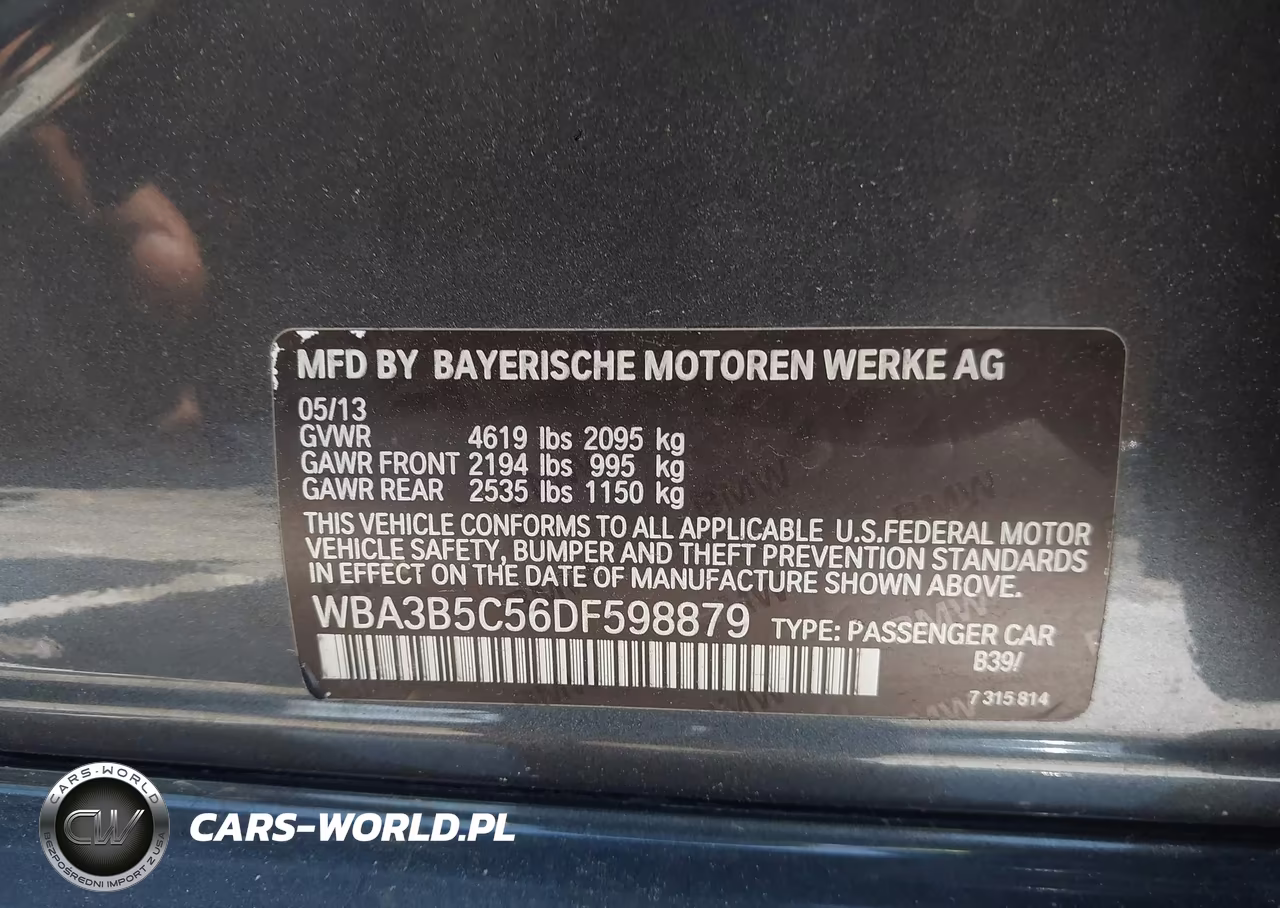 2013 BMW 328I xDrive VIN:WBA3B5C56DF598879 - 9
