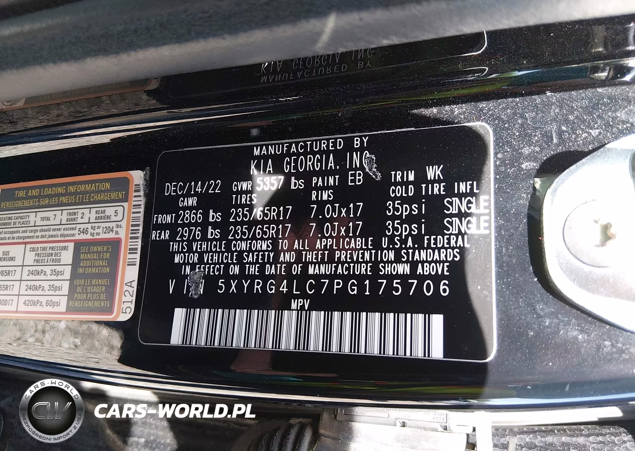 2023 Kia Sorento Lx VIN:5XYRG4LC7PG175706 - 9