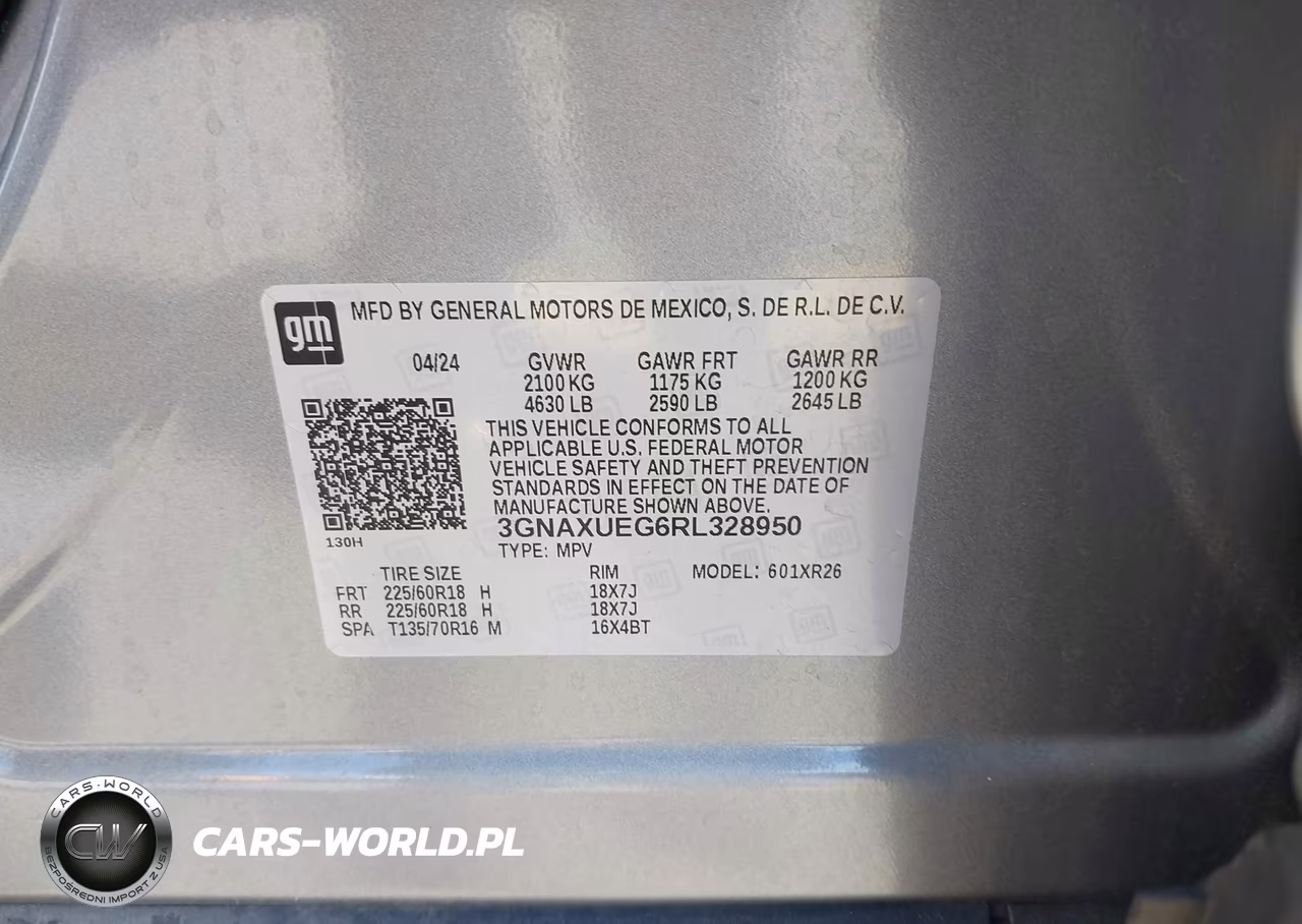 2024 Chevrolet Equinox Awd Lt VIN:3GNAXUEG6RL328950 - 9