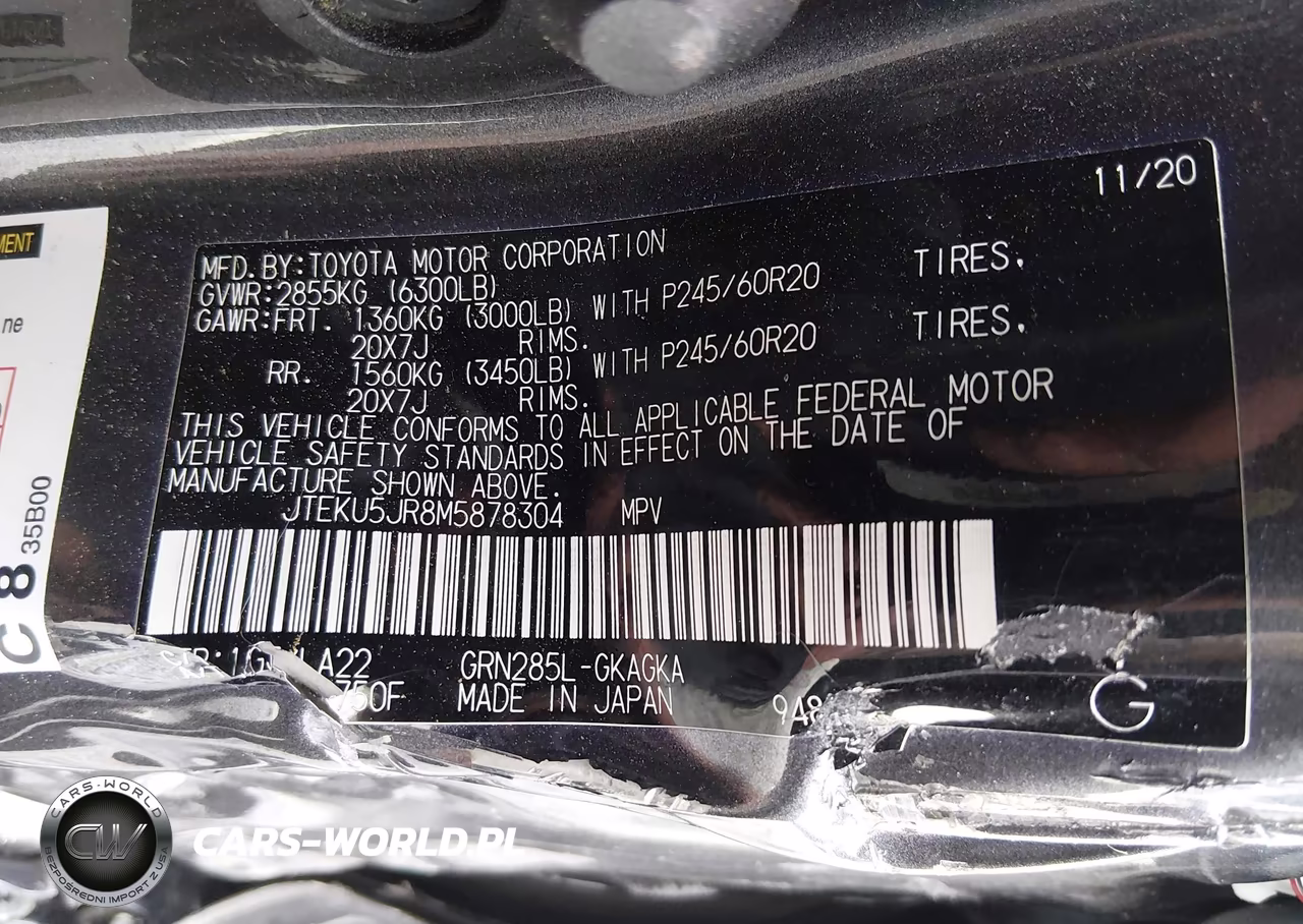 2021 Toyota 4Runner Limited VIN:JTEKU5JR8M5878304 - 9