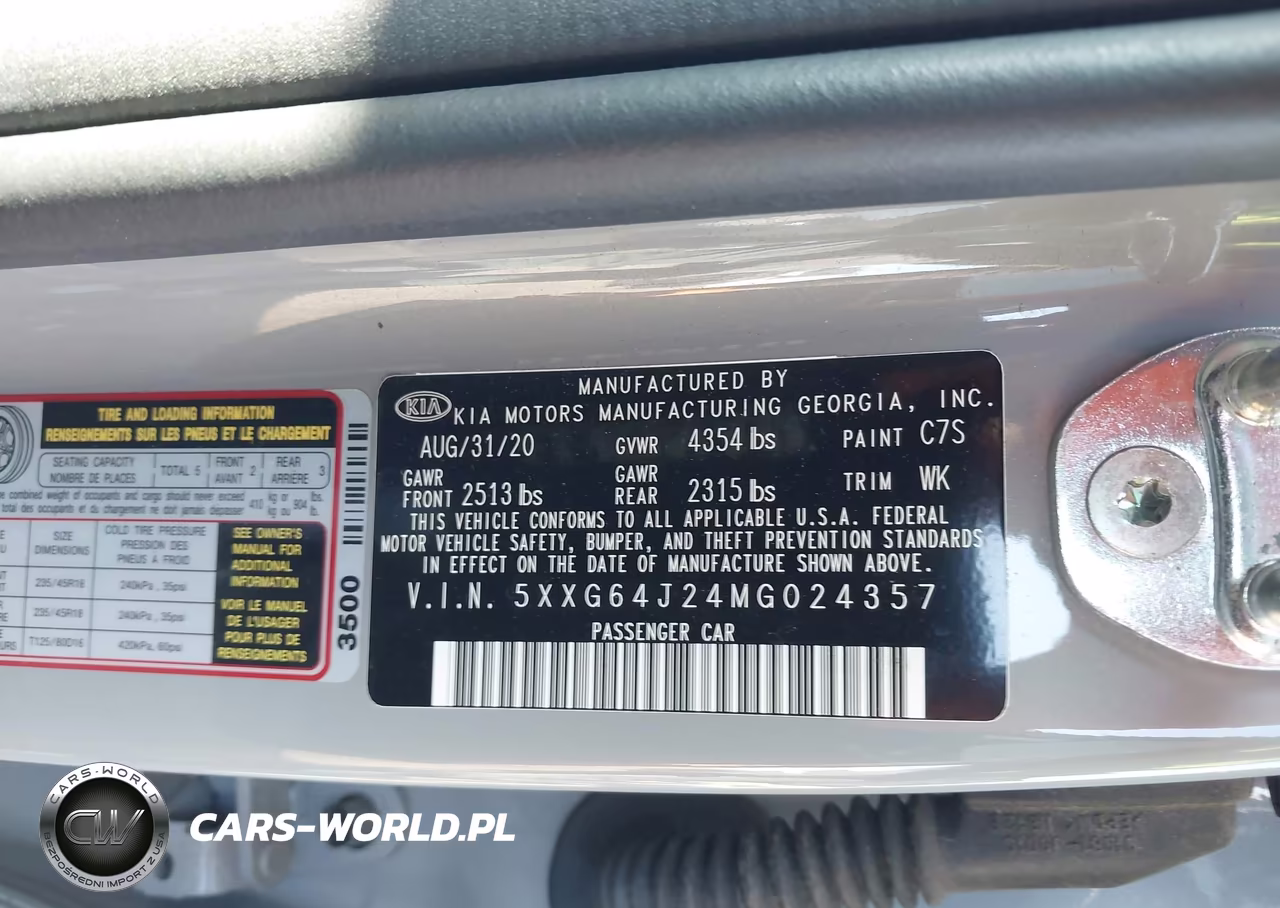 2021 Kia K5 Gt-Line VIN:5XXG64J24MG024357 - 9