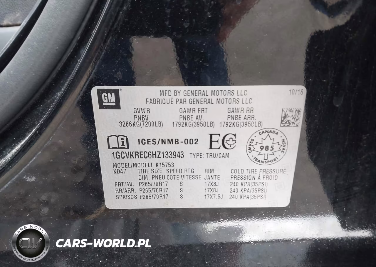 2017 Chevrolet Silverado 1500 1Lt VIN:1GCVKREC6HZ133943 - 9