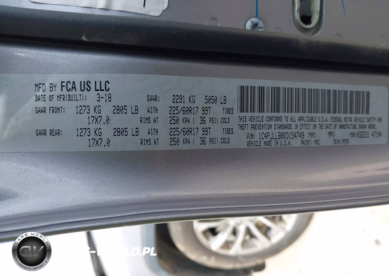 2019 Jeep Cherokee Latitude Plus Fwd VIN:1C4PJLLB6KD154749 - 9