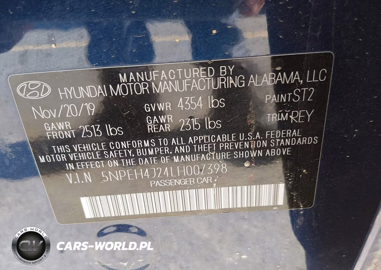 2020 Hyundai Sonata Limited VIN:5NPEH4J24LH007398 - 9