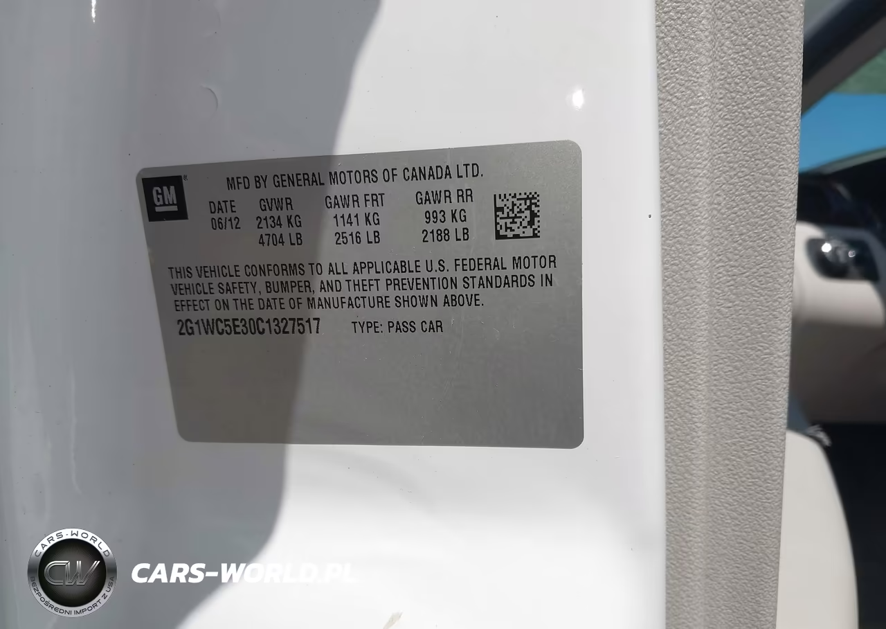2012 Chevrolet Impala Ltz VIN:2G1WC5E30C1327517 - 9