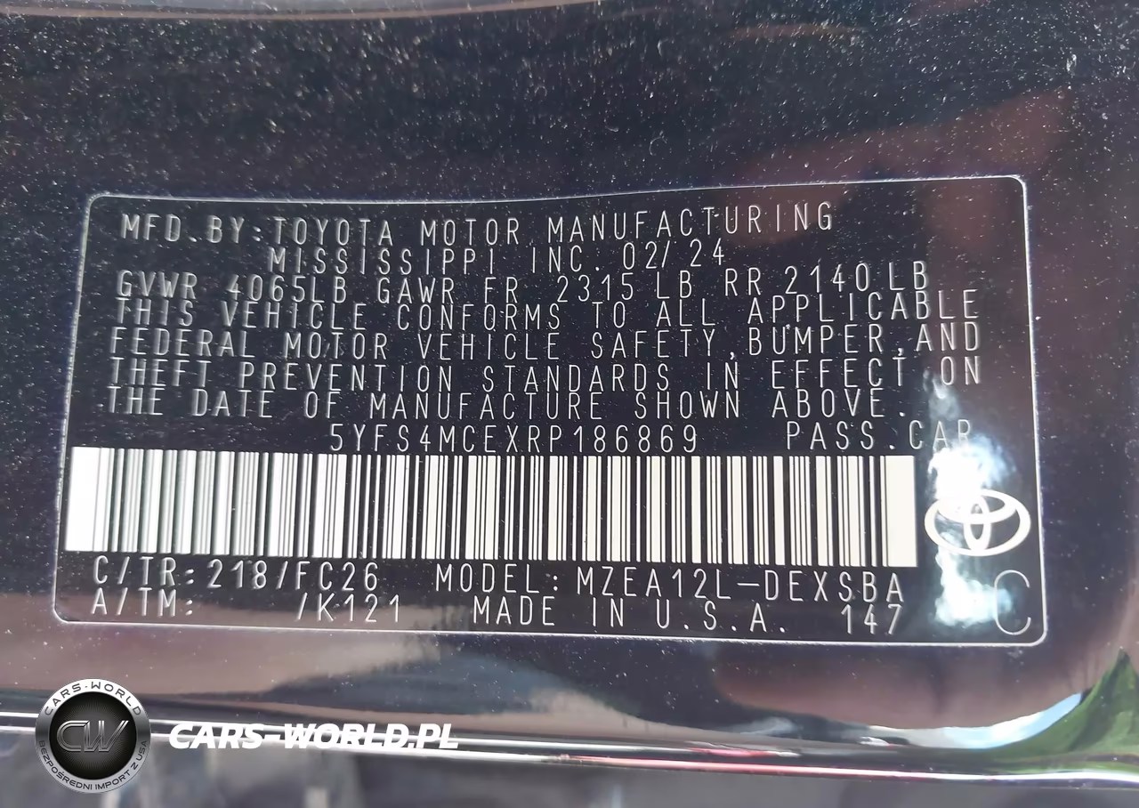 2024 Toyota Corolla Se VIN:5YFS4MCEXRP186869 - 9