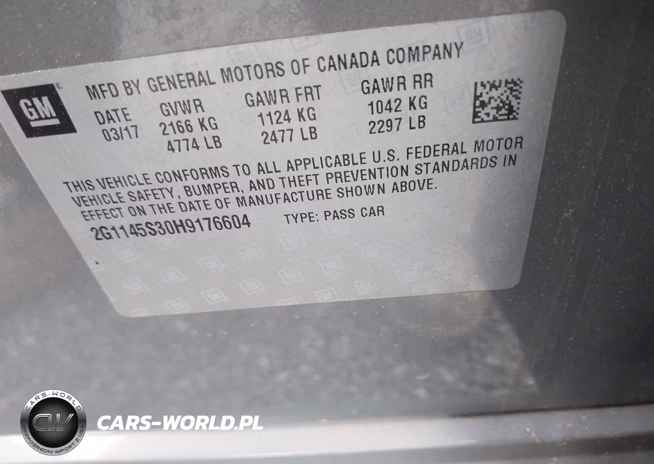 2017 Chevrolet Impala 2Lz VIN:2G1145S30H9176604 - 9