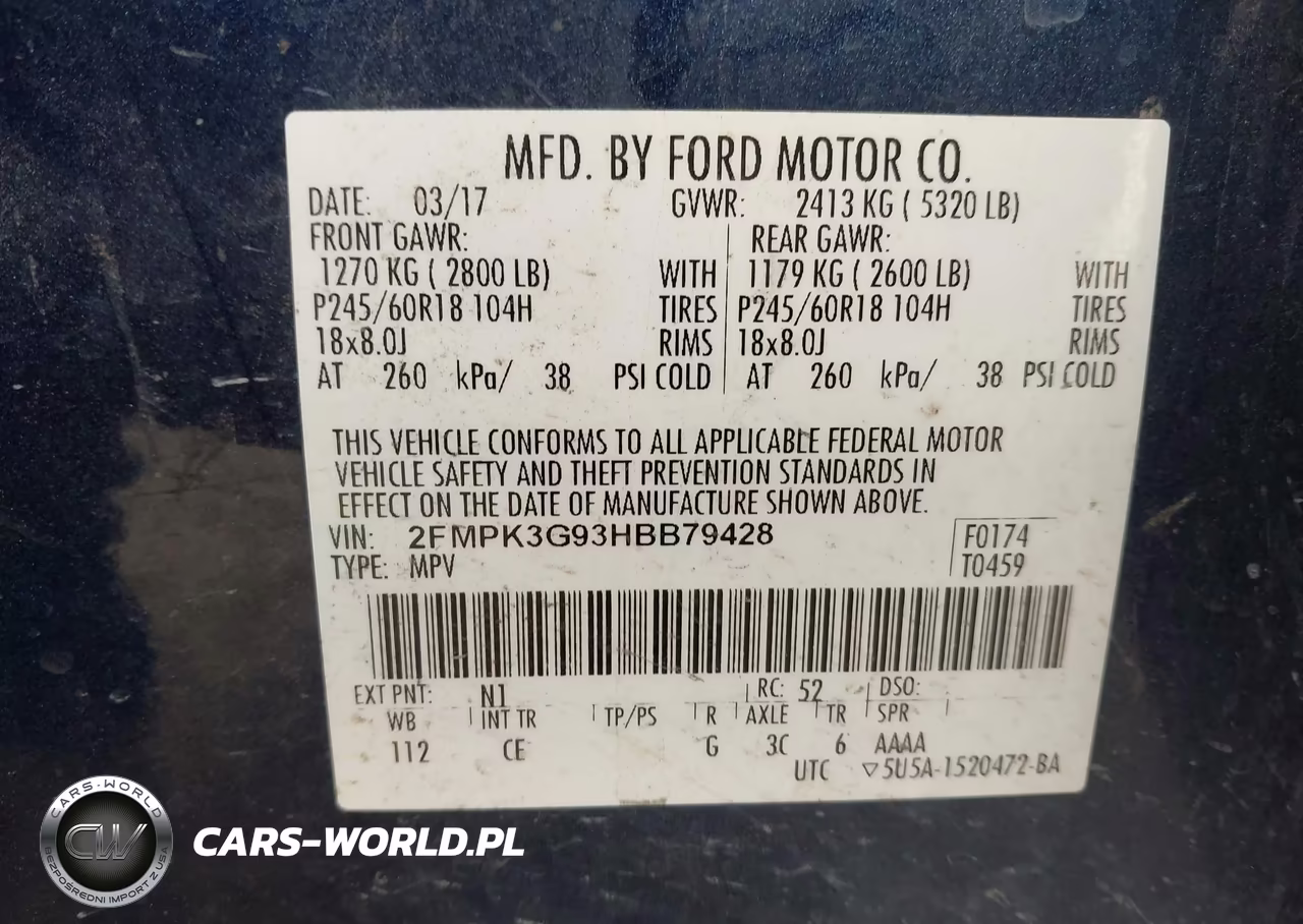 2017 Ford Edge Se VIN:2FMPK3G93HBB79428 - 9