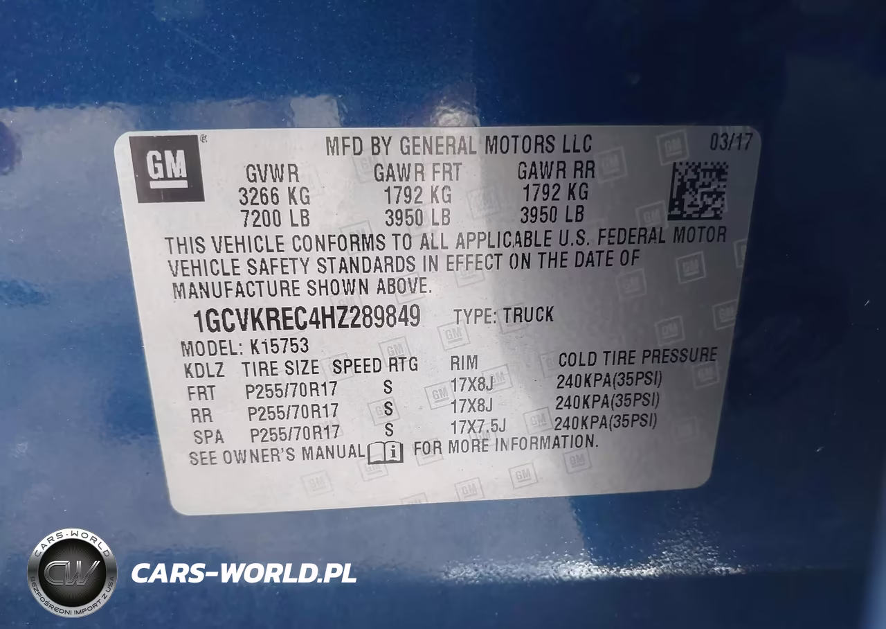 2017 Chevrolet Silverado 1500 1Lt VIN:1GCVKREC4HZ289849 - 9